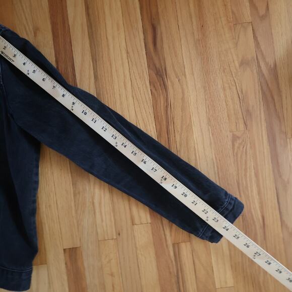 Buffalo David Bitton Black Denim Jacket Distressed Rodeo Western Cowgirl Size M - Picture 11 of 12